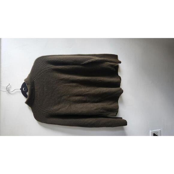 Theory Sweater Womens Small Brown 100% Cashmere Moving Rib Turtleneck Pullover - Picture 5 of 7